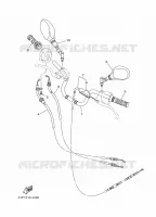 GUIDON ET CABLES pour Yamaha YBR 125 de 2014