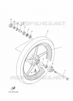 ROUE AVANT pour Yamaha YBR 125 de 2014