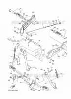SUPPORT / REPOSE PIEDS pour Yamaha YBR 125 de 2014