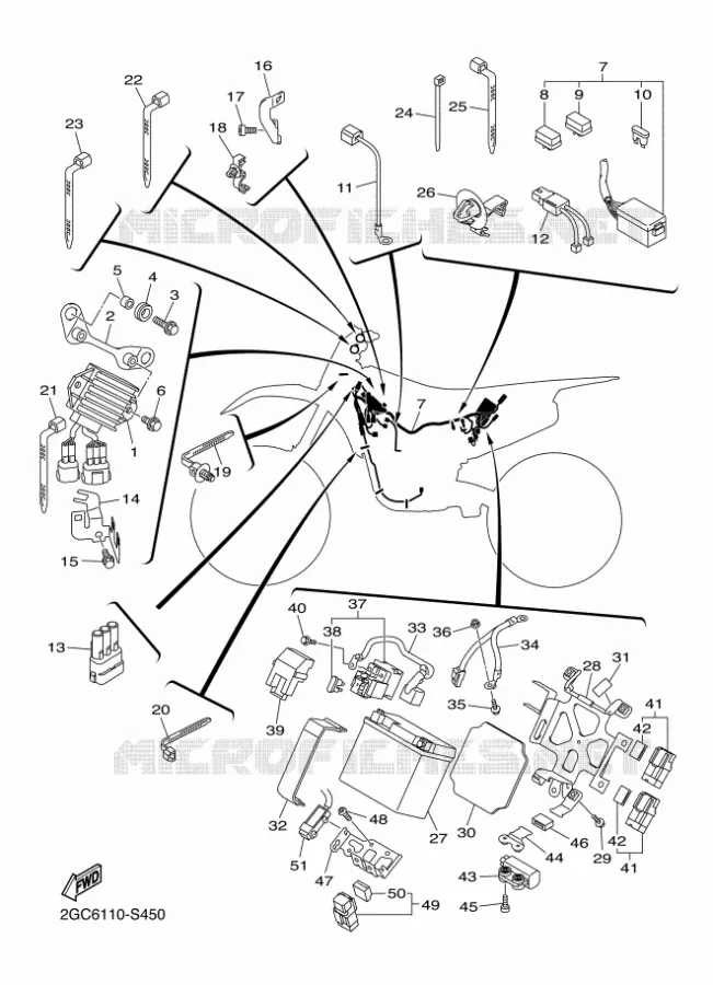 ELECTRIQUE 2 Yamaha MOTO 450 2018 WRF  WR450F