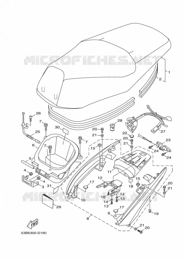 SELLE Yamaha SCOOTER 125 2017 XENTER  HW125
