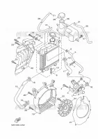 RADIATEUR / DURITES pour Yamaha XENTER 125 de 2017