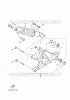 BRAS OSCILLANT / AMORTISSEUR pour Yamaha XENTER 125 de 2017