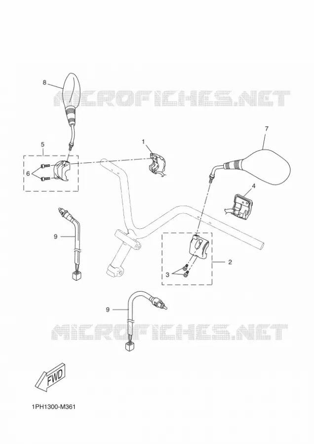 COMMODO / LEVIER Yamaha SCOOTER 50 2016 AEROX 4  NS50F
