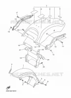 GARDE BOUE pour Yamaha XVS 1300 CUSTOM de 2014