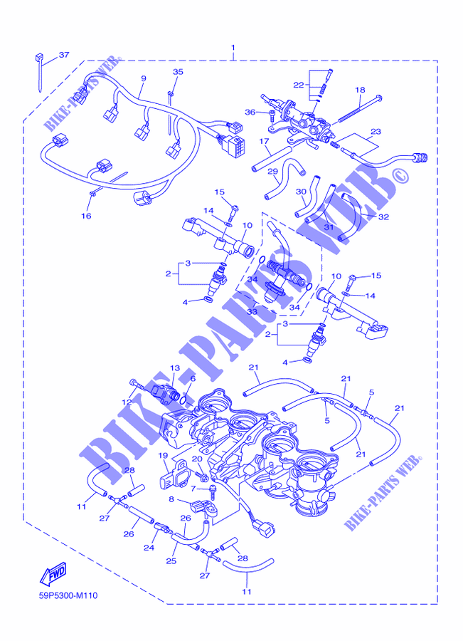 ADMISSION 2 pour Yamaha FZ8 N de 2014
