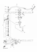 MAITRE CYLINDRE DE FREIN ARRIERE pour Yamaha FZ8 N de 2014