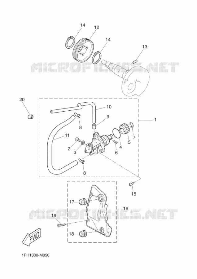 POMPE A HUILE Yamaha SCOOTER 50 2016 AEROX  NS50