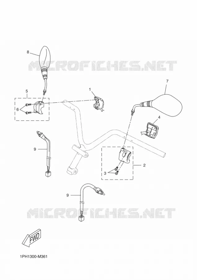 COMMODO / LEVIER Yamaha SCOOTER 50 2016 AEROX 4  NS50F