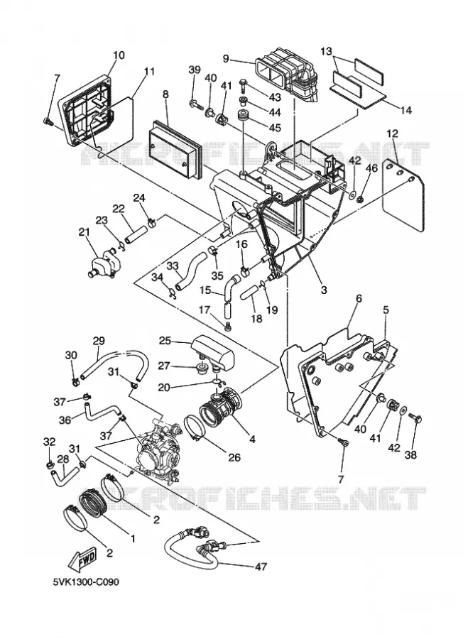ADMISSION Yamaha MOTO 660 2010 XTX  XT660X
