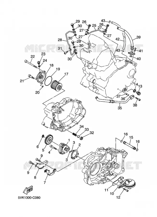 POMPE A HUILE Yamaha MOTO 660 2010 XTX  XT660X