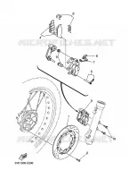 ETRIER DE FREIN AVANT pour Yamaha XTR 660 de 2010