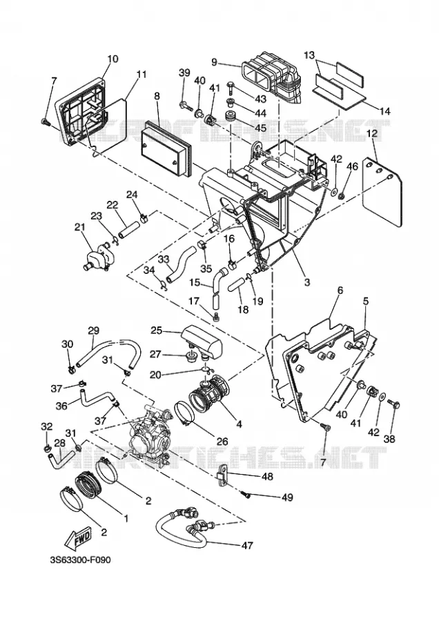 ADMISSION Yamaha MOTO 660 2010 XTR  XT660R