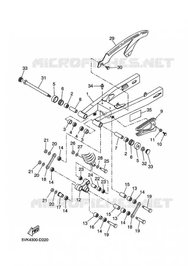 BRAS OSCILLANT  Yamaha MOTO 660 2010 XTR  XT660R