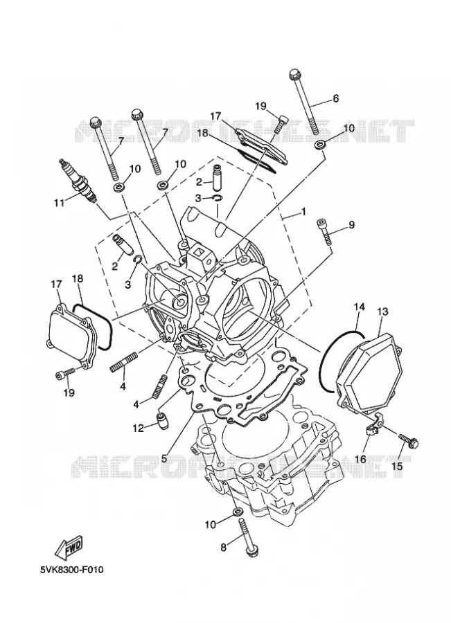 CULASSE Yamaha MOTO 660 2010 XTR  XT660R