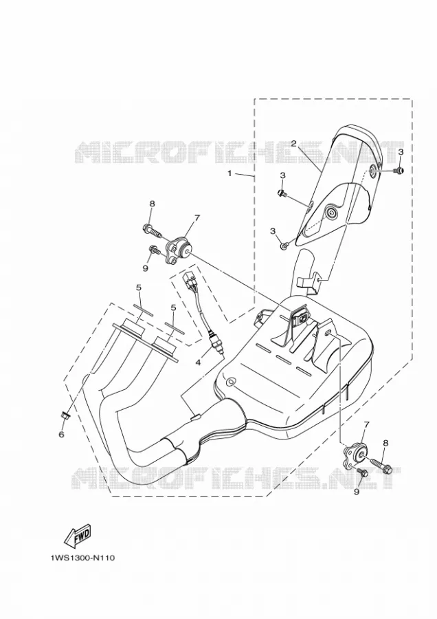 ECHAPPEMENT Yamaha MOTO 700 2018 TRACER  MTT690-A