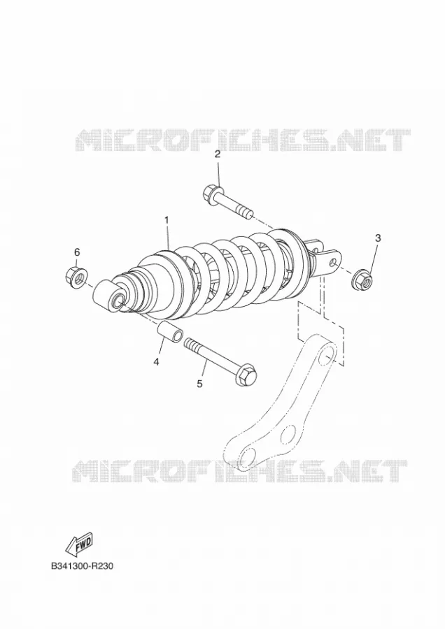 AMORTISSEUR ARRIERE Yamaha MOTO 700 2018 TRACER  MTT690-A