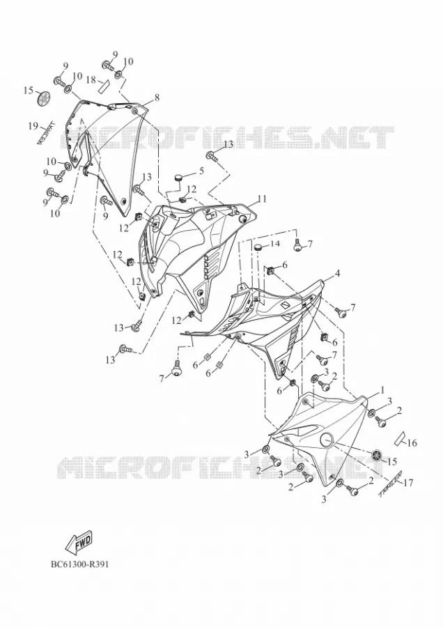 CARENAGE 2 Yamaha MOTO 700 2018 TRACER  MTT690-A