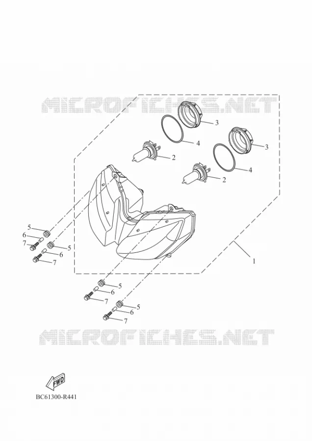 PHARE  Yamaha MOTO 700 2018 TRACER  MTT690-A