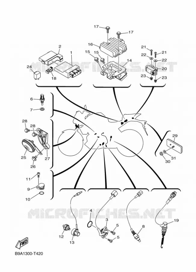ELECTRIQUE 2 Yamaha MOTO 250 2018 MT  MTN250-A