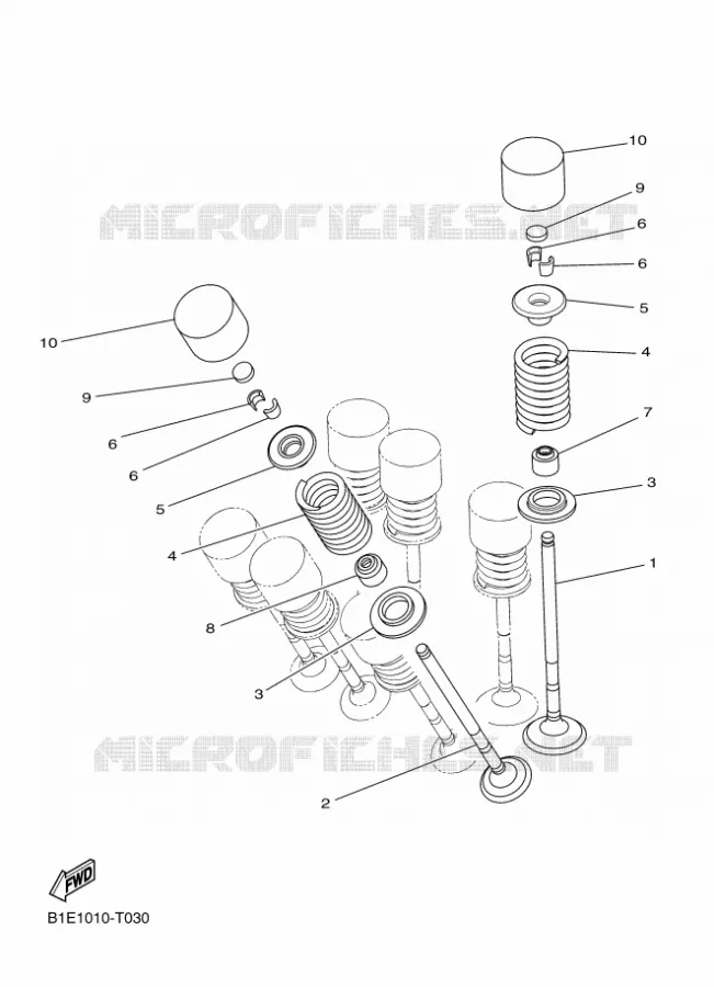 SOUPAPE Yamaha MOTO 250 2018 MT  MTN250-A