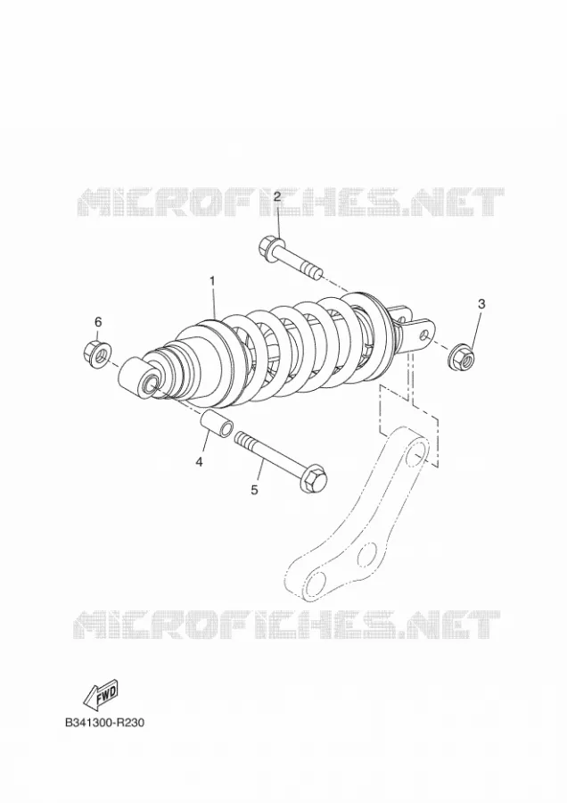 AMORTISSEUR ARRIERE Yamaha MOTO 700 2018 XSR  MTM690