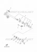 AXE DE SELECTEUR / PEDALE pour Yamaha XSR 700 35KW A2 de 2018