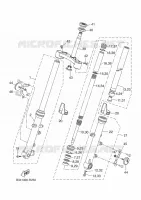 FOURCHE pour Yamaha XSR 700 35KW A2 de 2018