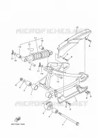 BRAS OSCILLANT / AMORTISSEUR pour Yamaha TTR 110 ELECTRIC START de 2018