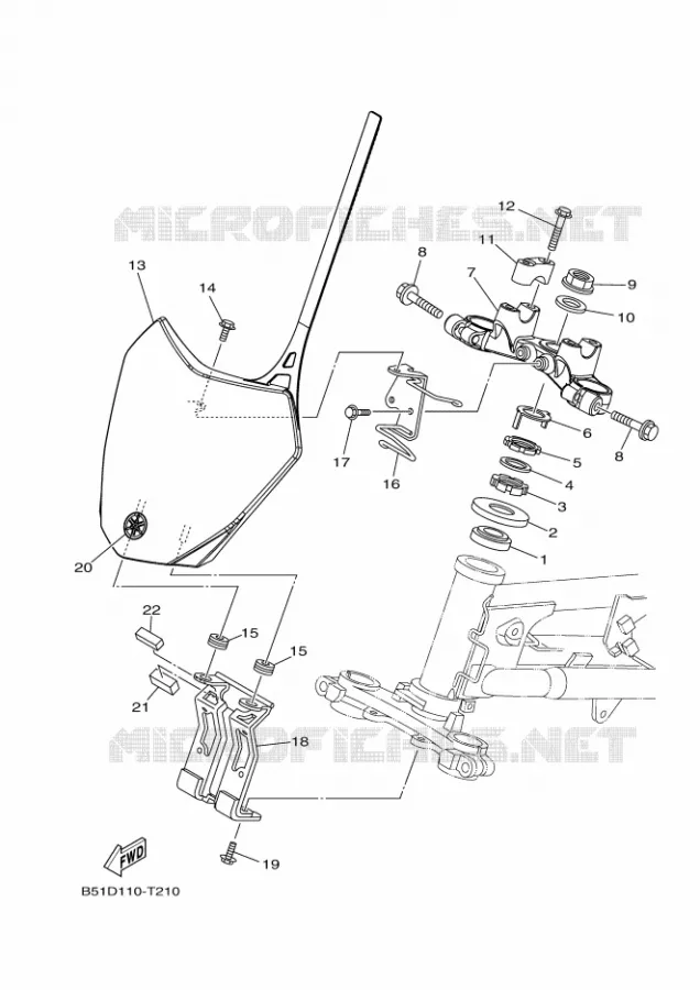 DIRECTION Yamaha MOTO 110 2018 TTR  TT-R110E