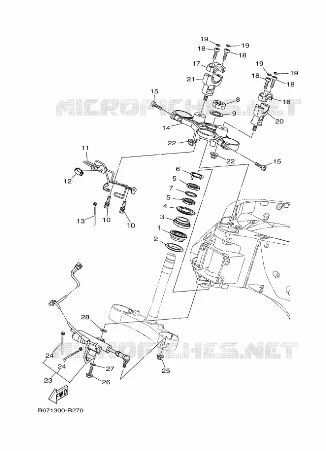 DIRECTION Yamaha MOTO 1000 2018 MT  MTN1000