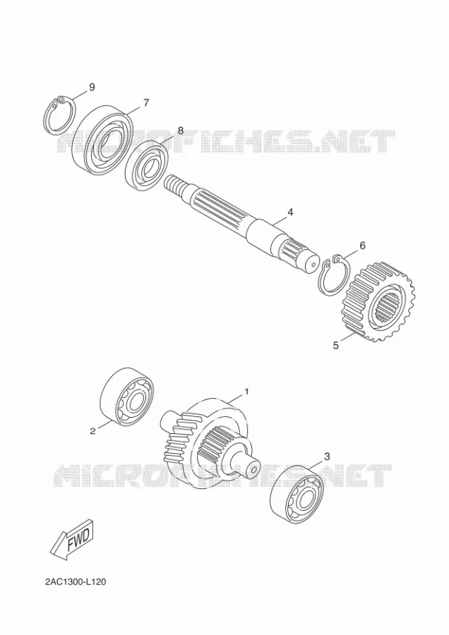 TRANSMISSION Yamaha SCOOTER 50 2012 NEOS 4  YN50F