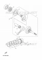 VILEBREQUIN / PISTON pour Yamaha NEOS 50 4 TEMPS de 2012
