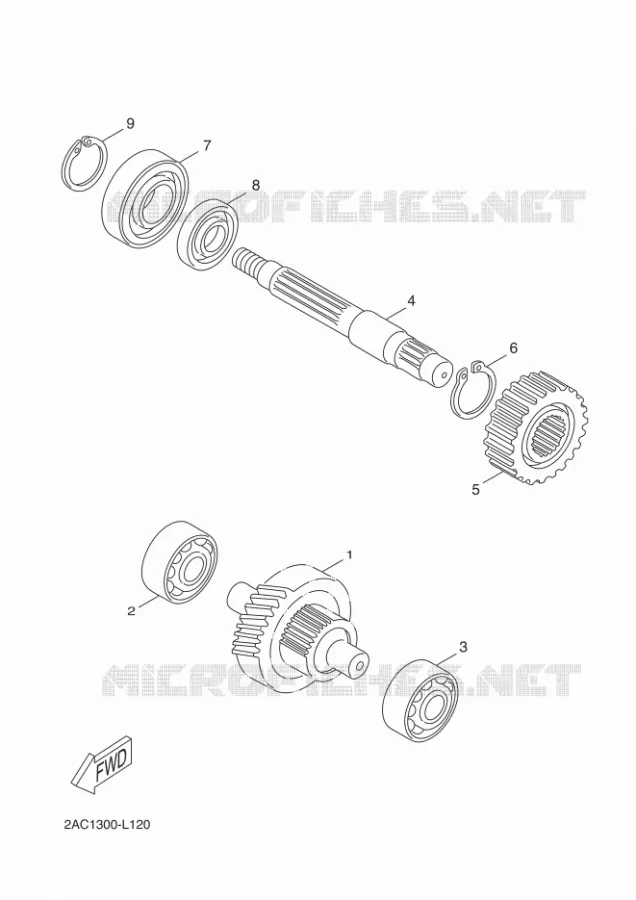 TRANSMISSION Yamaha SCOOTER 50 2012 NEOS 4  YN50F