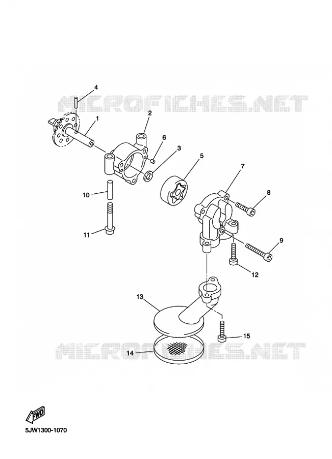 POMPE A HUILE Yamaha MOTO 1300 2018 FJR  FJR1300-A