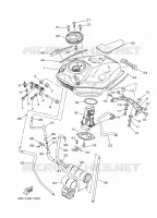 RESERVOIR A ESSENCE pour Yamaha MT-07 ABS 35KW A2 de 2018