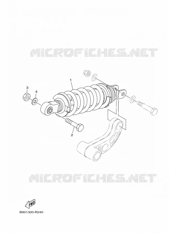 AMORTISSEUR ARRIERE Yamaha MOTO 900 2018 XSR  MTM850