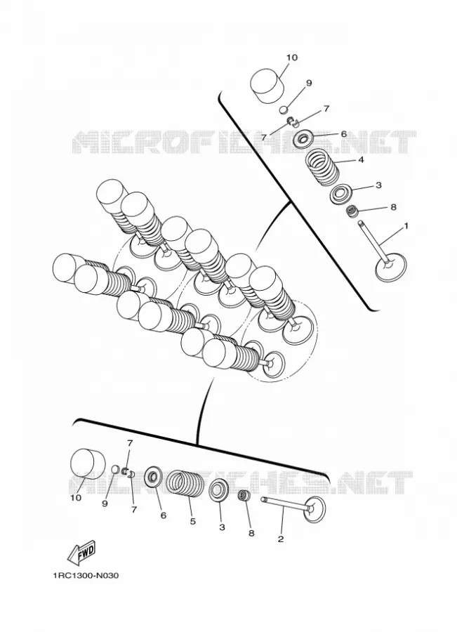 SOUPAPE Yamaha MOTO 900 2018 XSR  MTM850