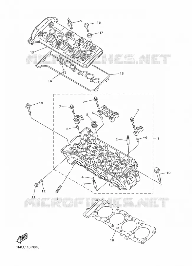 CYLINDRE Yamaha MOTO 1300 2018 FJR AS  FJR1300-AS
