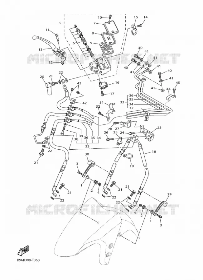 MAITRE CYLINDRE AVANT Yamaha MOTO 1300 2018 FJR AS  FJR1300-AS