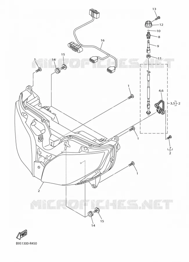 PHARE  Yamaha MOTO 1300 2018 FJR AE  FJR1300-AE