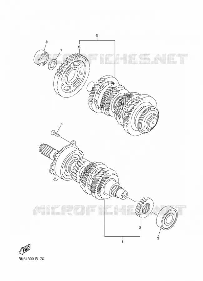 TRANSMISSION Yamaha MOTO 1300 2018 FJR AE  FJR1300-AE