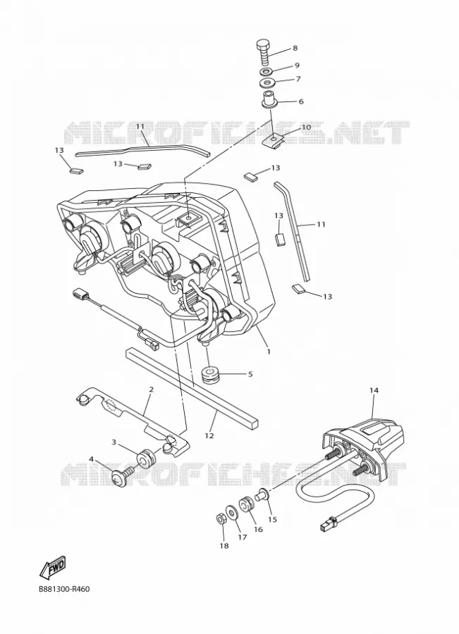 FEU ARRIERE Yamaha MOTO 1300 2018 FJR AE  FJR1300-AE