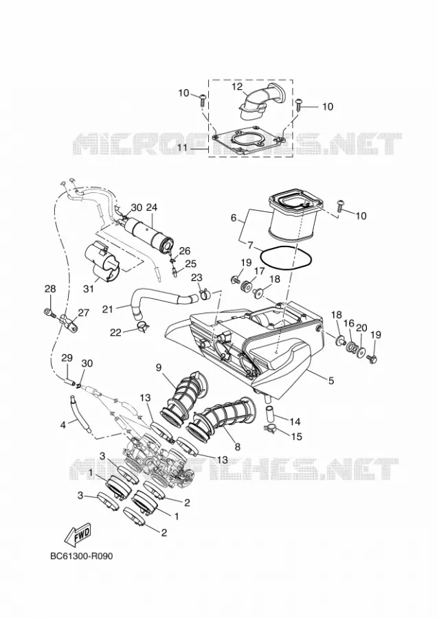 ADMISSION Yamaha MOTO 700 2018 TRACER  MTT690-A