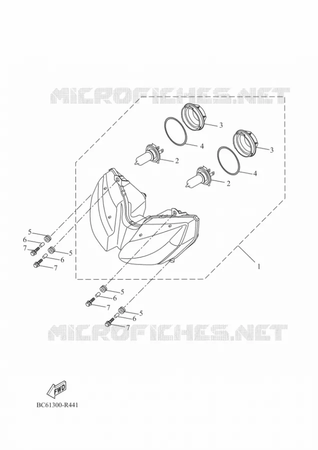 PHARE  Yamaha MOTO 700 2018 TRACER  MTT690-A