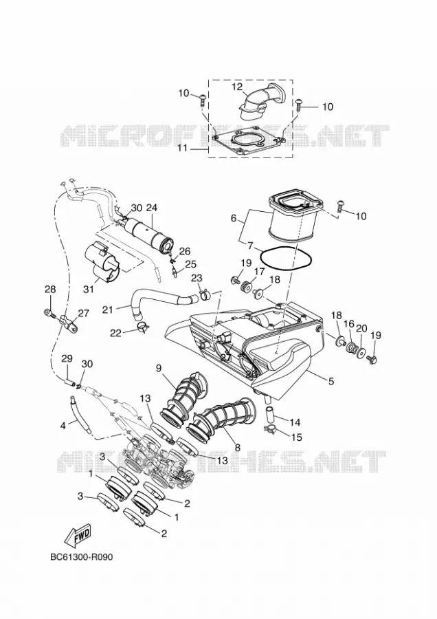 ADMISSION Yamaha MOTO 700 2018 TRACER  MTT690-A