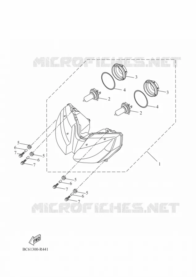 PHARE  Yamaha MOTO 700 2018 TRACER  MTT690-A