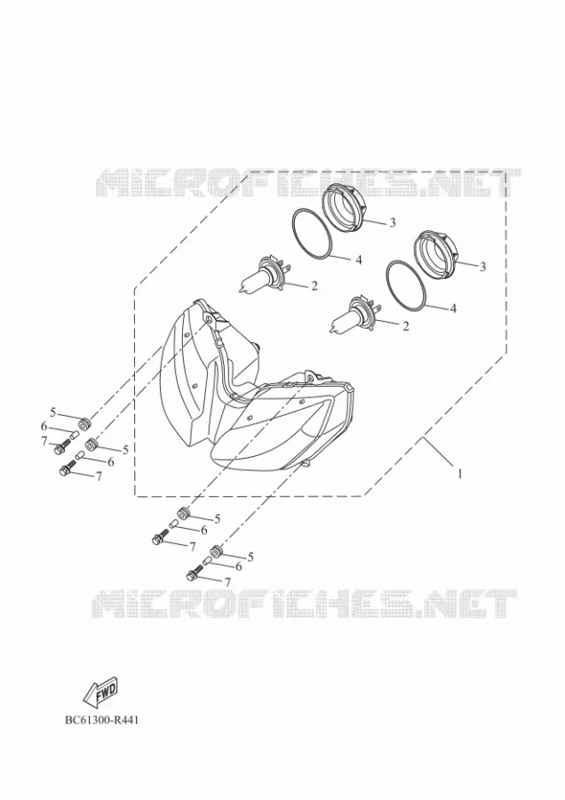 PHARE  Yamaha MOTO 700 2018 TRACER 35KW  MTT690-U
