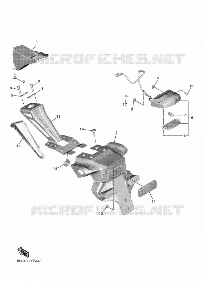 FEU ARRIERE Yamaha MOTO 600 2018 R6  YZF600