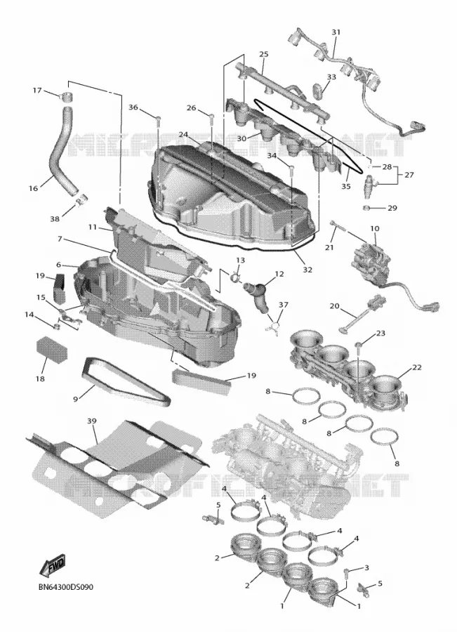 ADMISSION Yamaha MOTO 600 2018 R6  YZF600